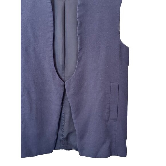 Babaton navy blue oversized vest size S - Picture 4 of 7